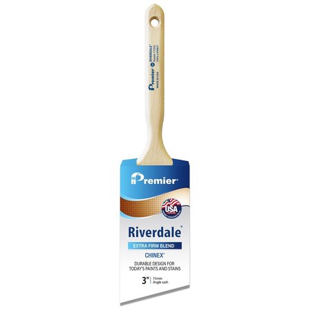 RIVERDALE Premier  3 in. Extra Stiff Angle Sash Paint Brush 17253